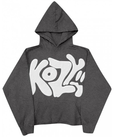 Kozy Sweatshirt For Unisex Printed Crewneck Sweatshirt Adult Long Sleeve Shirts Loose Fit Hoodie Oversized Y2K Clothes Dark G...