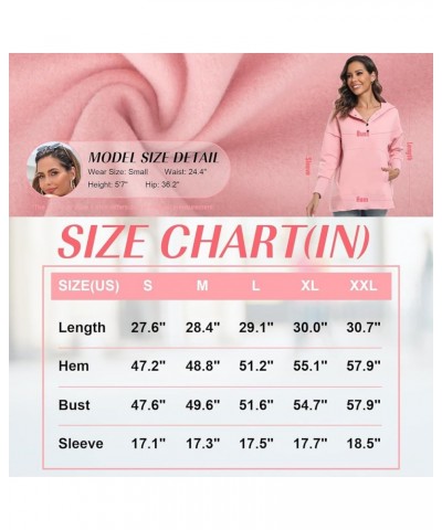 Womens Oversized Hoodies Buttons V Neck Pullover Sweatshirt Casual Loose Sweater Fall Winter Clothes Light Yellow $20.34 Hood...