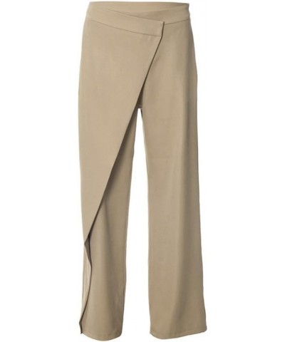 Wide Leg Pants for Women High Waisted Split Straight Leg Jeans for Women Trousers Palazzo Pants for Women Khaki $20.00 Jeans