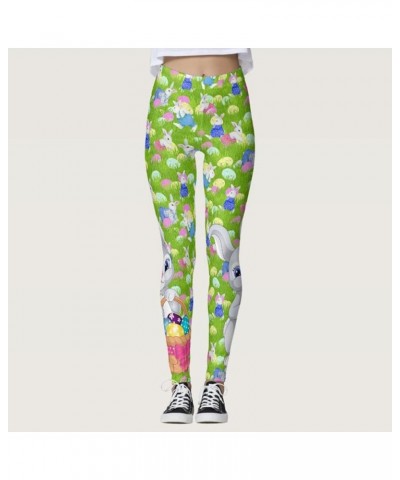 Workout Leggings for Women St. Patrick's Day Clover Printed Yoga Pants Green Irish Legging for Saint Patrick Parties Z-easter...