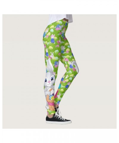 Workout Leggings for Women St. Patrick's Day Clover Printed Yoga Pants Green Irish Legging for Saint Patrick Parties Z-easter...