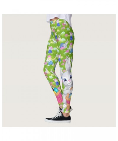 Workout Leggings for Women St. Patrick's Day Clover Printed Yoga Pants Green Irish Legging for Saint Patrick Parties Z-easter...