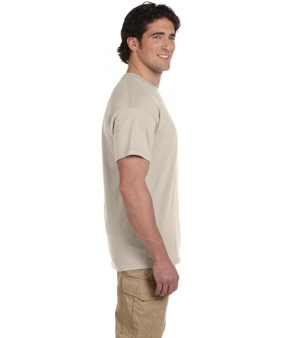 Men's Short Sleeve 4-Pack Cotton Jersey T-Shirt Sand $7.03 T-Shirts