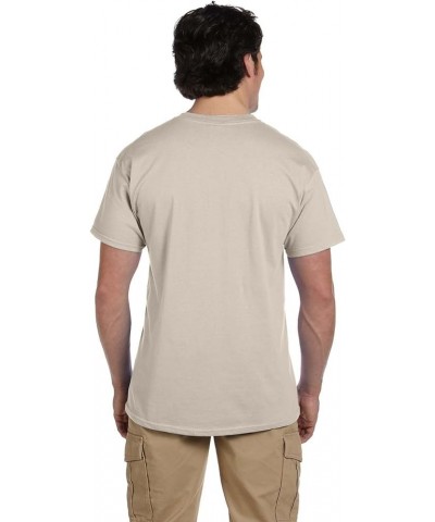 Men's Short Sleeve 4-Pack Cotton Jersey T-Shirt Sand $7.03 T-Shirts