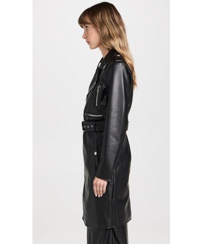 Women's The Long Chopper Jacket Black $80.85 Coats