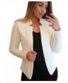 Casual Blazers for Women Three Quarter Sleeve Collared Cardigan Open Front Plain Jacket Lapel Coat Winter Fitted Trendy Q13-w...