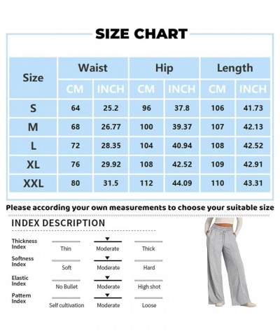 Womens Cargo Pants High Waisted Wide Leg Pants Lounge Baggy Sweatpants/Jeans with Pockets 1b-light Gray $10.49 Activewear