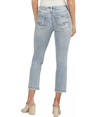 Women's Suki Mid Rise Curvy Fit Straight Crop Jeans Med Wash Cvs266 $25.63 Jeans