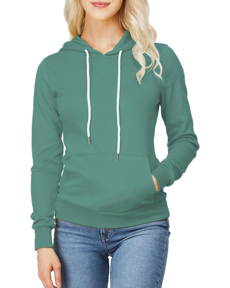 Women's Slim Fit Pullover Hoodie Lightweight Long Sleeve Kangaroo Pocket Basic Casual wear Oscwohol034-sage $18.43 Hoodies & ...