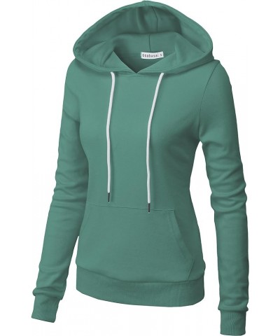 Women's Slim Fit Pullover Hoodie Lightweight Long Sleeve Kangaroo Pocket Basic Casual wear Oscwohol034-sage $18.43 Hoodies & ...