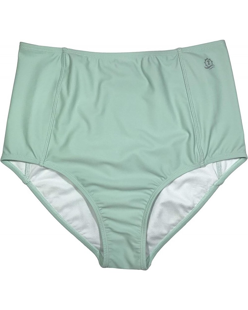 Women's High Waisted Swim Bottoms with UPF 50+ Sun Protection Green $23.19 Swimsuits