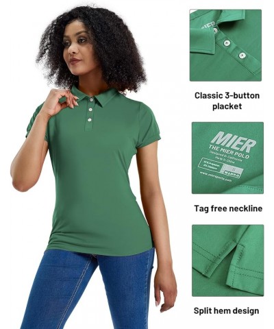 Women's Golf Polo Shirts Short Sleeve Dry Fit Athletic Shirts, Moisture Wicking XX-Large Kelly Green $12.87 Shirts