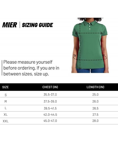 Women's Golf Polo Shirts Short Sleeve Dry Fit Athletic Shirts, Moisture Wicking XX-Large Kelly Green $12.87 Shirts