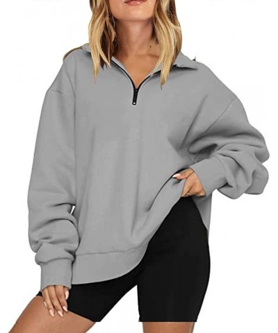 Womens Oversized Hoodies Sweatshirts Tops Sweater Fall Fleece Casual Comfy Fashion Outfits Y2k Outfits Clothes 2023 S2-grey $...