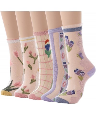 Women Sheer Sock Elastic See Through Socks Style10 $10.44 Socks