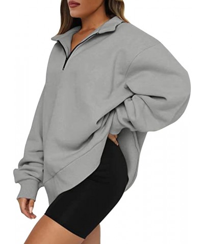 Womens Oversized Hoodies Sweatshirts Tops Sweater Fall Fleece Casual Comfy Fashion Outfits Y2k Outfits Clothes 2023 S2-grey $...