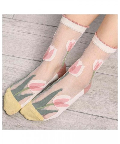 Women Sheer Sock Elastic See Through Socks Style10 $10.44 Socks