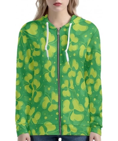 Women Long Sleeve Zip-Up Hoodie Jacket Sweatshirt Coat St Patricks Day 3 $21.42 Jackets