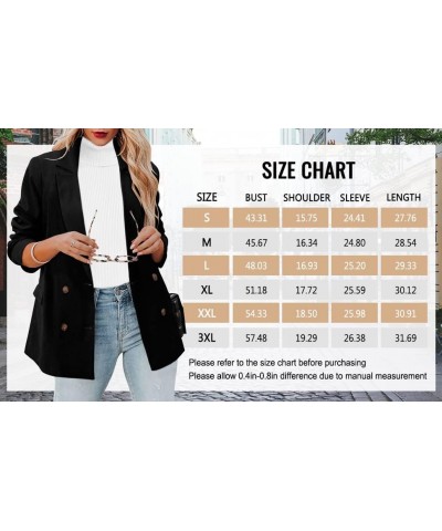 Womens Casual Blazer Jacket Long Sleeve Open Front Work Office Blazer Lapel Button Jacket 2-apricot $33.03 Blazers