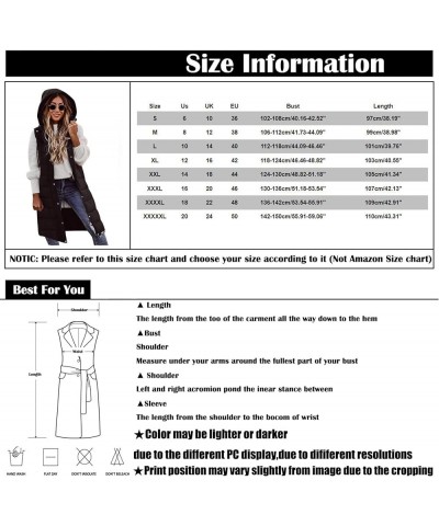 Women Long Puffer Vest Oversized Sleeveless Quilted Vest Zipper Hooded Puffy Jacket Plus Size Down Vest Outerwear B-white $13...