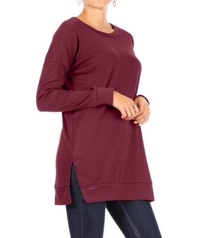 Womens Long Sleeve Tunic Tops for Leggings Casual Pullover Crew Neck Sweater for Fall, Winter, Everyday Loose Tops for Women ...