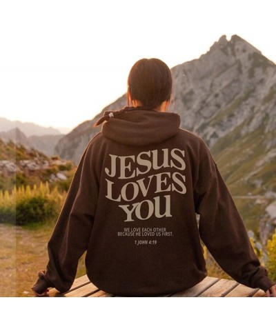 Christian Hoodies for Women Casual God Is Good All The Time Graphic Fleece Oversized Sweatshirts Bible Verse Pullover Tops Z0...