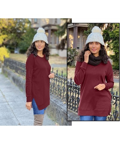 Womens Long Sleeve Tunic Tops for Leggings Casual Pullover Crew Neck Sweater for Fall, Winter, Everyday Loose Tops for Women ...