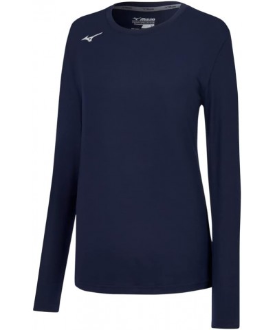 Women's Standard Long Sleeve Attack Tee Navy $10.75 Activewear