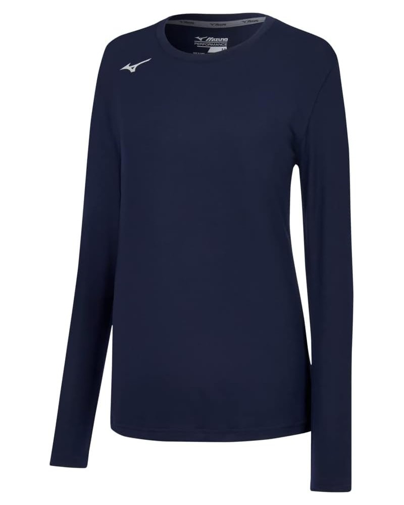 Women's Standard Long Sleeve Attack Tee Navy $10.75 Activewear