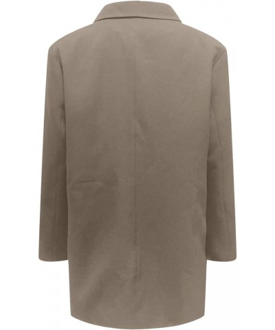 Womens Casual Blazers Open Front 3/4 Sleeve Work Office Jackets Blazer 22khaki $9.29 Blazers