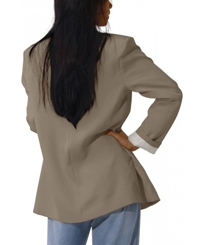 Womens Casual Blazers Open Front 3/4 Sleeve Work Office Jackets Blazer 22khaki $9.29 Blazers