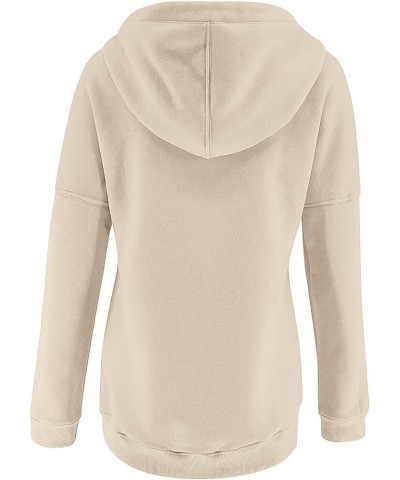 Hoodies for Women Oversized Hooded Sweatshirt Drawstring Waffle Long Sleeve Shirts Causal Trendy Tops Fall Clothes 1-khaki $1...