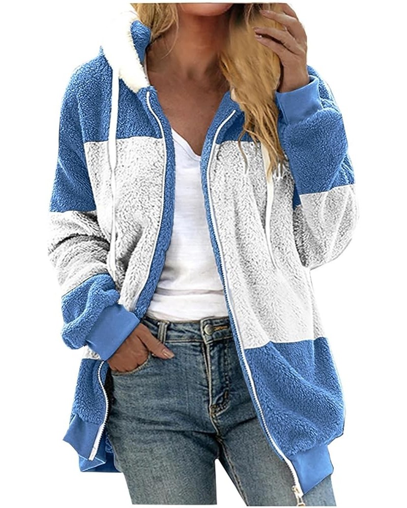 Women's Winter Fleece Shacket Cardigans Warm Comfy Drawstring Zip Up Hooded Sweatshirts Lightweight Sherpa Coats Best Sellers...