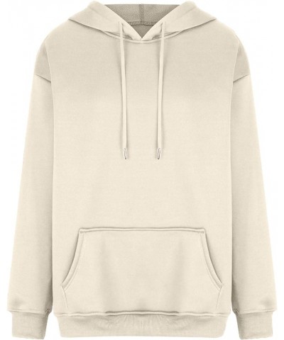 Hoodies for Women Trendy Y2K Oversize Plain Long Sleeve Sweatshirts Casual Hood With Pocket Workout Outdoor Hoodies 02camel $...