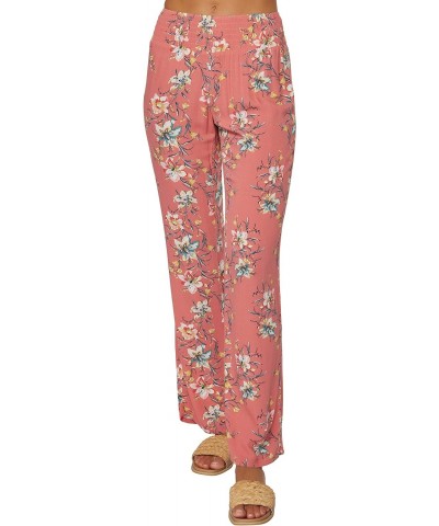 Womens Johnny Floral Beach Pants, Faded Rose, M $27.02 Pants