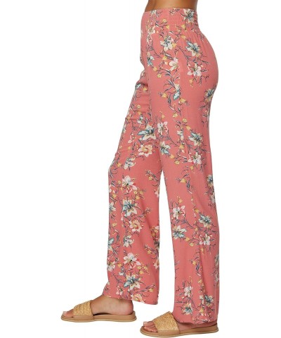 Womens Johnny Floral Beach Pants, Faded Rose, M $27.02 Pants