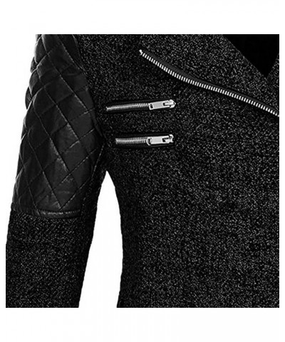 Womens Winter Coats Hoodies Puffer Jackets Thicken Overcoat Warm Long Sleeve Parkas Zipper Wool Jackets Outdoor Outwear Black...