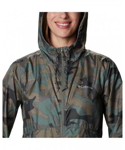 Women's Flash Forward Printed Windbreaker Cypress Trad Camo Print $25.75 Jackets