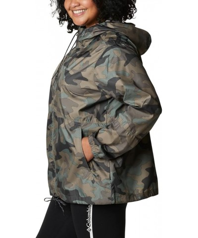 Women's Flash Forward Printed Windbreaker Cypress Trad Camo Print $25.75 Jackets