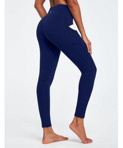 Fleece Lined Leggings with Pockets for Women Thermal Warm Winter Leggings for Women High Waisted Workout Yoga Pants Navy $16....