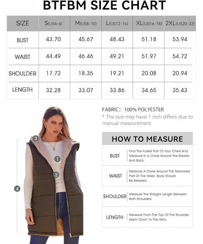 Women Fall Reversible Vests Sleeveless Sherpa Fleece Jacket Zip Up Hoodie Long Warm Winter Padded Coat Outerwear Solid Light ...