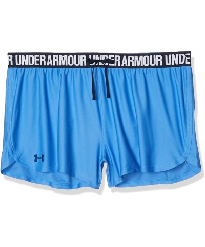 Women's UA Play Up Shorts Water/Midnight Navy/Metallic Silver $10.55 Activewear