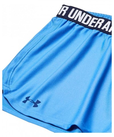 Women's UA Play Up Shorts Water/Midnight Navy/Metallic Silver $10.55 Activewear