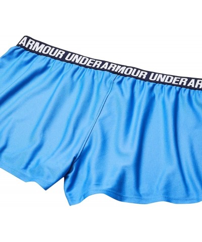 Women's UA Play Up Shorts Water/Midnight Navy/Metallic Silver $10.55 Activewear