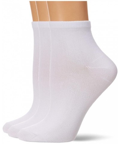 Women's ComfortSoft Ankle Sock, 3-Pack White Assorted $6.50 Socks