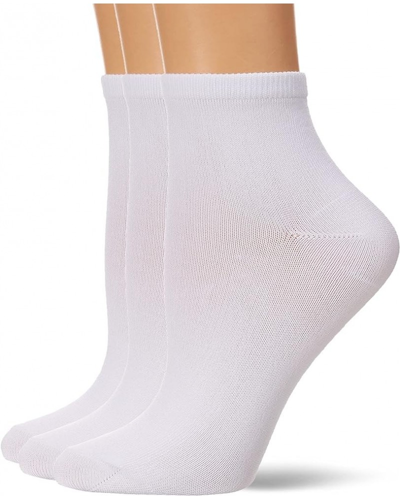 Women's ComfortSoft Ankle Sock, 3-Pack White Assorted $6.50 Socks