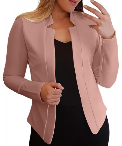 Women's Blazers & Suit Jackets Open Front Long Sleeve Blazer Jacket Coat Classic Notch Lapel Button Down Suit Jacket 3308-nfh...