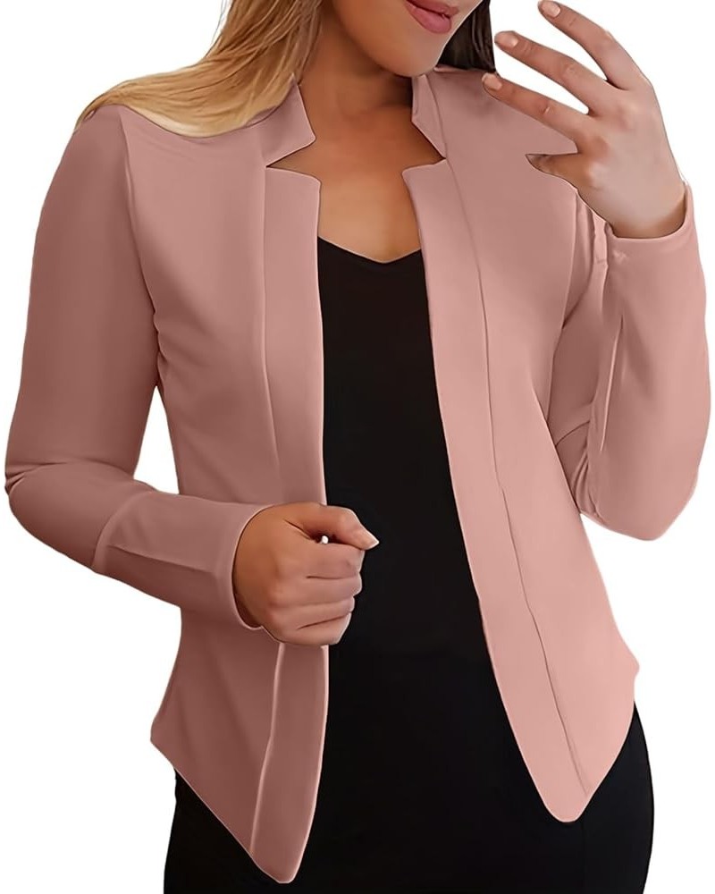 Women's Blazers & Suit Jackets Open Front Long Sleeve Blazer Jacket Coat Classic Notch Lapel Button Down Suit Jacket 3308-nfh...