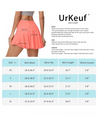 Women's Pleated Tennis Skirts with 3 Pockets High Waisted Flowy Ruffle Atheltic Golf Running Skorts for Workout Casual Scorch...