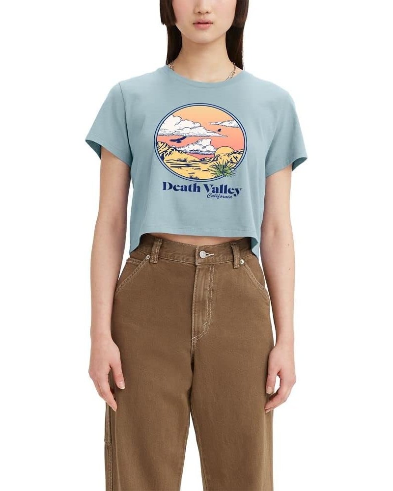 Women's Cropped Jordie Tee Standard Death Valley Starlight Blue $9.50 T-Shirts